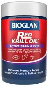Amcal Pharmacies Bioglan Red Krill Oil Active Brain & Eyes 60 Capsules offer