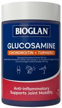 Amcal Pharmacies Bioglan Glucosamine Chondroitin + Turmeric 120 Tablets offer
