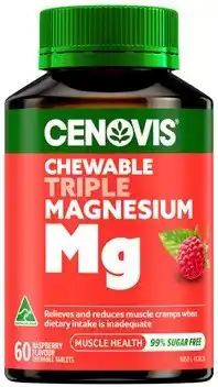 Amcal Pharmacies Cenovis Chewable Triple Magnesium Mg 60 Tablets offer