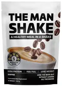 Amcal Pharmacies The Man Shake Coffee Flavour 840g offer