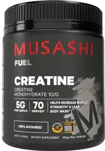 Amcal Pharmacies Musashi Creatine Powder Unflavoured 350g offer
