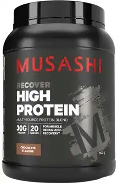 Amcal Pharmacies Musashi High Protein Chocolate Flavour 900g offer