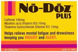 Amcal Pharmacies No-Doz Plus 24 Tablets offer