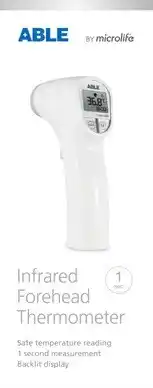 Amcal Pharmacies ABLE Infrared Forehead Thermometer offer