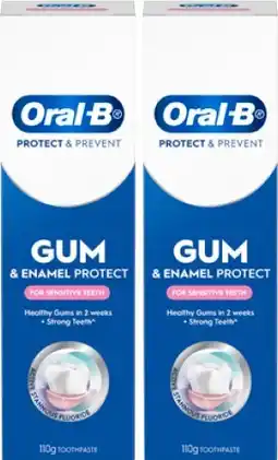 Amcal Pharmacies Oral-B Gum & Enamel Protect Sensitive Care Toothpaste 110g offer
