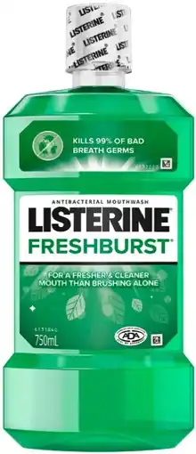 Amcal Pharmacies Listerine FreshBurst Mouthwash offer