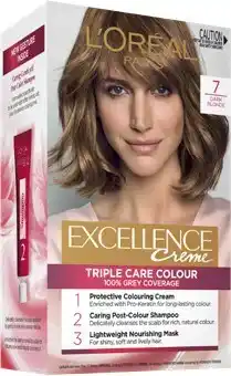 Amcal Pharmacies L’Oréal Excellence Creme Hair Colour Dark Blonde 7 offer