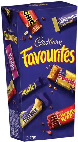 IGA Cadbury Favourites 470g Selected Varieties offer