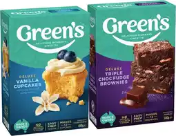 IGA Green’s Baking Mix 380‑630g Selected Varieties offer