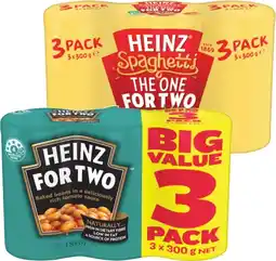 IGA Heinz Beanz or Spaghetti 3x300g Selected Varieties offer