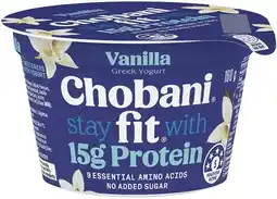 IGA Chobani Fit Protein Greek Yogurt Pot 160g or Pouch 150g Selected Varieties offer