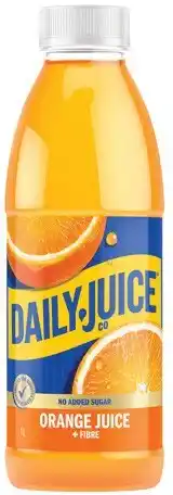 IGA Daily Juice Co No Added Sugar Orange Juice +Fibre 1 Litre offer