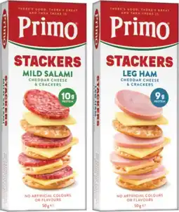 IGA Primo Stackers or Trios 45‑57g Selected Varieties offer