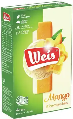 IGA Weis Bar 4 Pack Selected Varieties offer