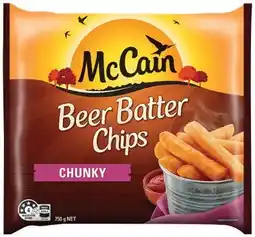 IGA McCain Beer Batter Chips or Wedges 750g Selected Varieties offer