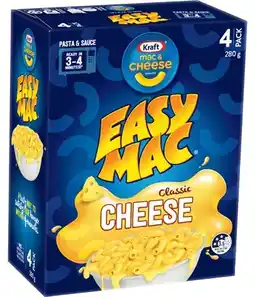 IGA Kraft Easy Mac 4 Pack Selected Varieties offer