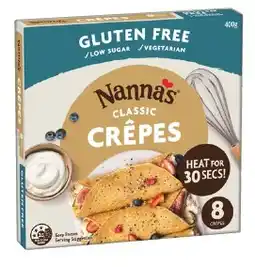 IGA Nanna’s Gluten Free Classic Crepes 400g offer