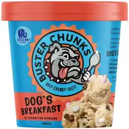 IGA Little Big Buster Chunks Ice Cream 750mL Selected Varieties offer