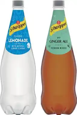 IGA Schweppes Mixers, Soft Drinks or Natural Mineral Water 1.1 Litre Selected Varieties offer