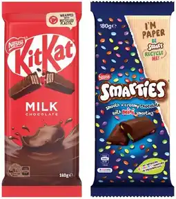 IGA Nestlé Chocolate Blocks 118‑180g Selected Varieties offer