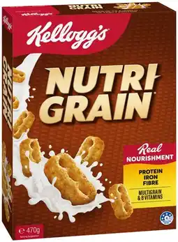 IGA Kellogg’s Nutri‑Grain 470g offer