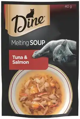 IGA Dine Melting Soup or Fine Flakes Cat Food 35‑40g Selected Varieties offer