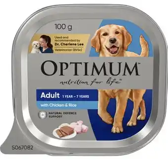 IGA Optimum Wet Dog Food 100g Selected Varieties offer