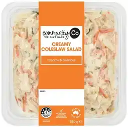 IGA Community Co Creamy Coleslaw Salad 750g offer