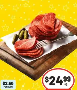 IGA Salami Shaved or Sliced Selected Varieties offer