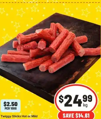 Twiggy Sticks Hot or Mild Selected Varieties