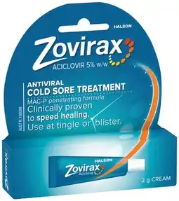 IGA Zovirax Antiviral Cold Sore Treatment Cream 2g offer