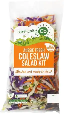 IGA Community Co Coleslaw Salad Kit 500g offer