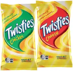 IGA Twisties 65-90g, Cheetos 80-90g or Burger Rings 90g Selected Varieties offer