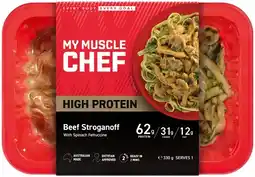IGA My Muscle Chef High Protein Ready Meal 300‑450g Selected Varieties offer