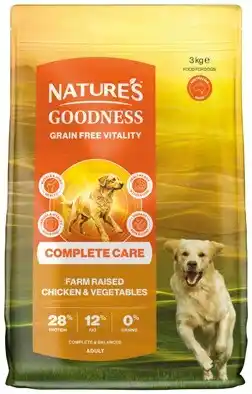 IGA Natures Goodness Complete Care Grain Free Dry Dog Food 3kg Selected Varieties offer