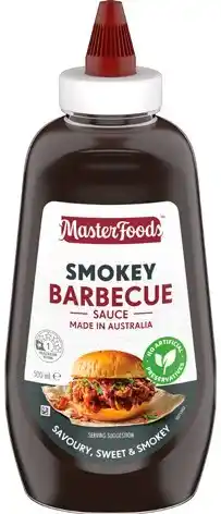 IGA MasterFoods Smokey Barbecue Squeezy Sauce 500mL Selected Varieties offer