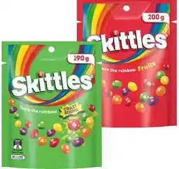 IGA Skittles Fun Size Pack 190‑200g Selected Varieties offer