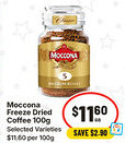 IGA Moccona Freeze Dried Coffee Selected Varieties offer