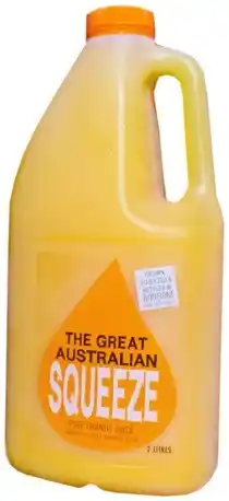 IGA The Great Australian Squeeze Orange Juice 2 Litre offer
