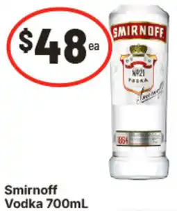 IGA Smirnoff Vodka offer
