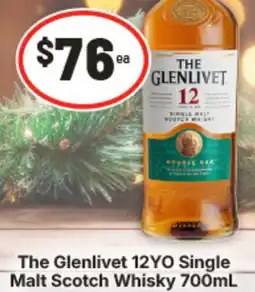 IGA The Glenlivet 12YO Single Malt Scotch Whisky offer