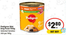IGA Pedigree Wet Dog Food Selected Varieties offer