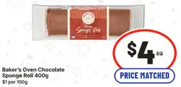 IGA Baker's Oven Chocolate Sponge Roll offer