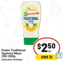 IGA Praise Traditional Squeeze Mayo offer