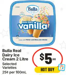 IGA Bulla Real Dairy Ice Cream offer