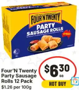 IGA Four 'N Twenty Party Sausage Rolls offer