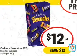 IGA Cadbury Favourites offer