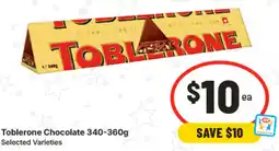 IGA Toblerone Chocolate offer