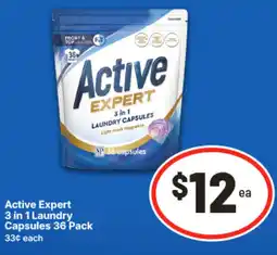 IGA Active Expert 3 in 1 Laundry Capsules offer