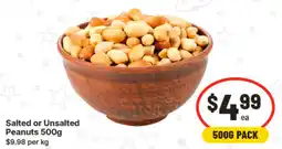 IGA Salted or Unsalted Peanuts offer